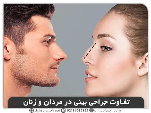 تفاوت مدلهای بینی مردانه با زنانه