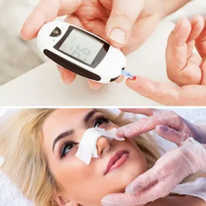 نکات مهم عمل بینی برای افراد دیابتی